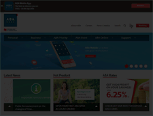 Tablet Screenshot of ababank.com